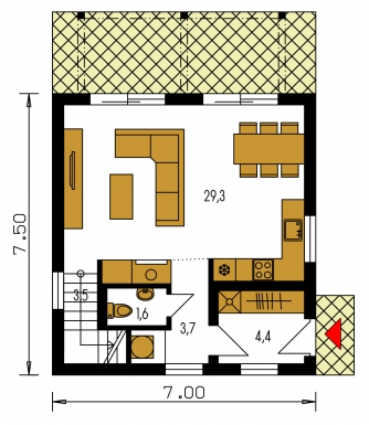 Floor plan of ground floor - ZEN 3